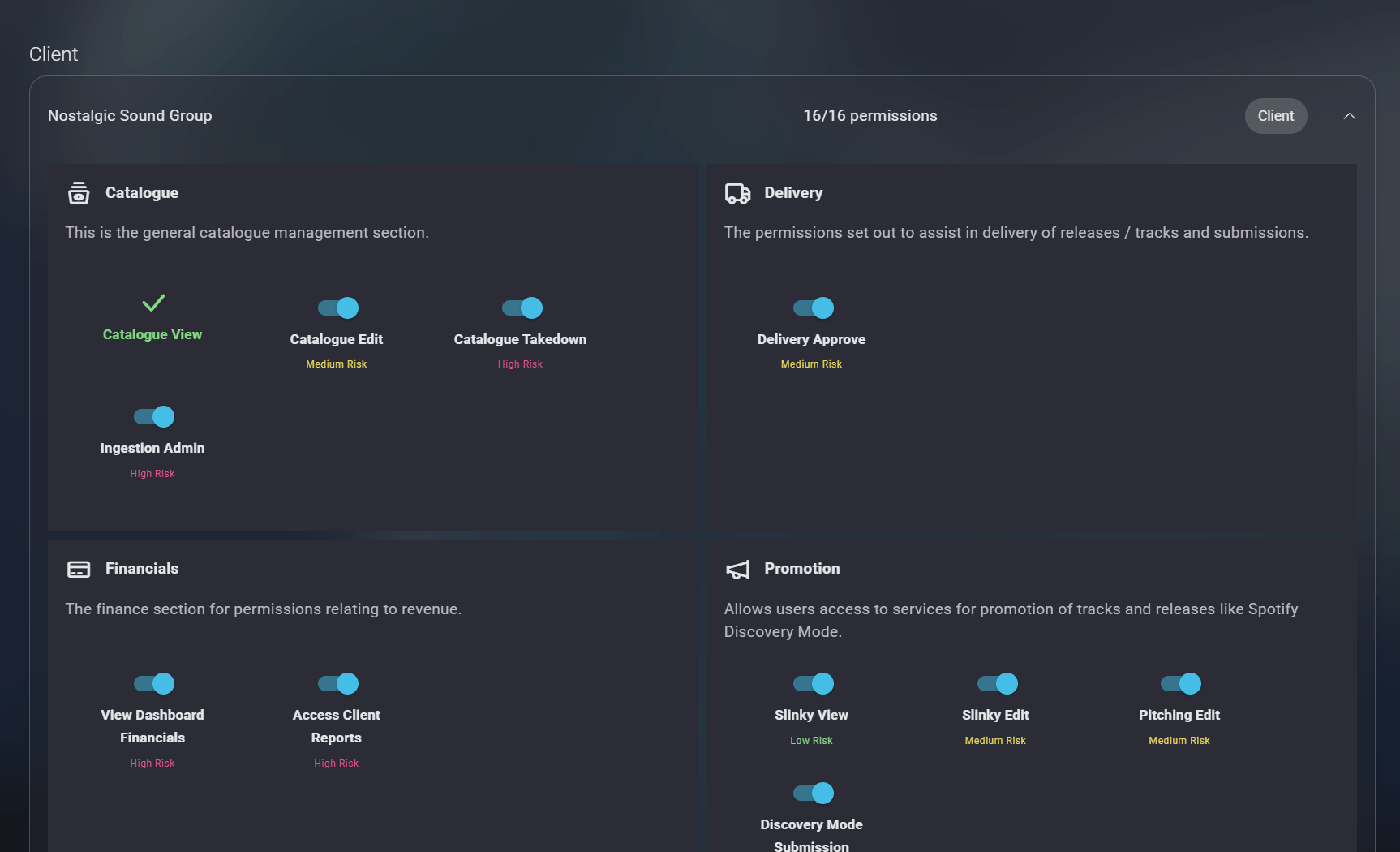 Permissions & Settings